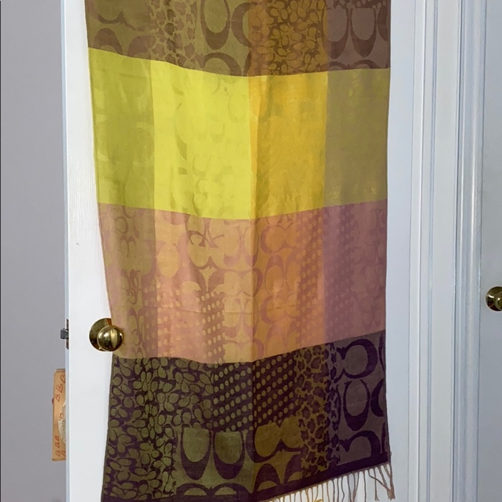 Large vintage coach scarf